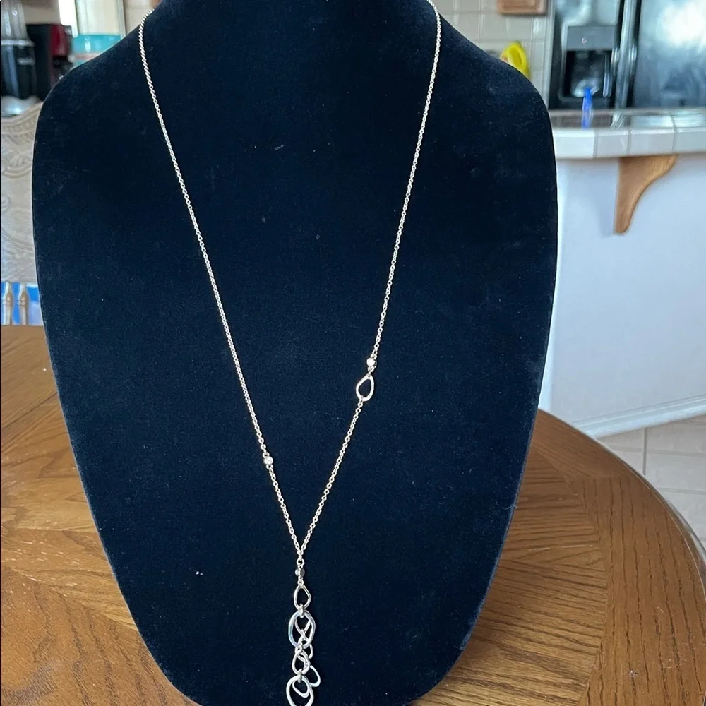 LOFT Gold Lariat Necklace